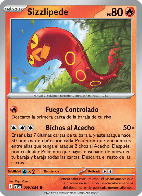 Sizzlipede, card 009 from Oscuridad Absoluta