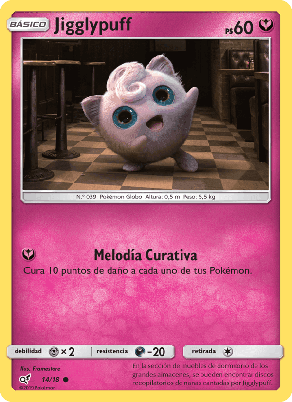 Jigglypuff, carta 14 de Detective Pikachu