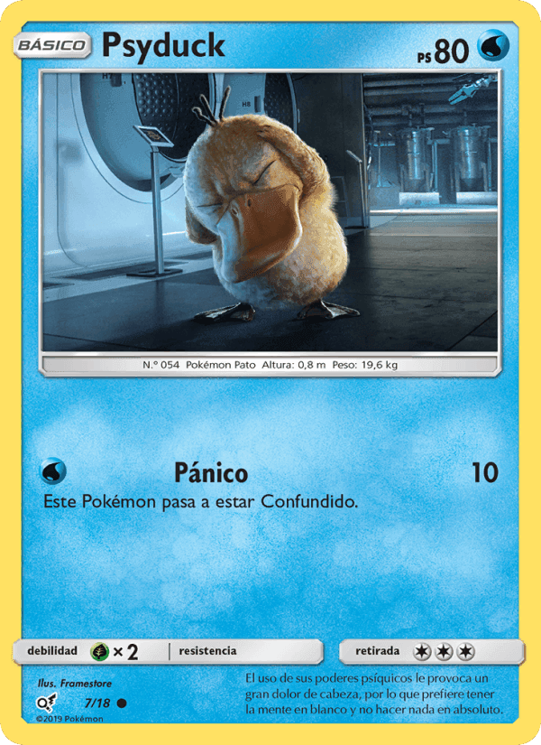 Psyduck, carta 7 de Detective Pikachu