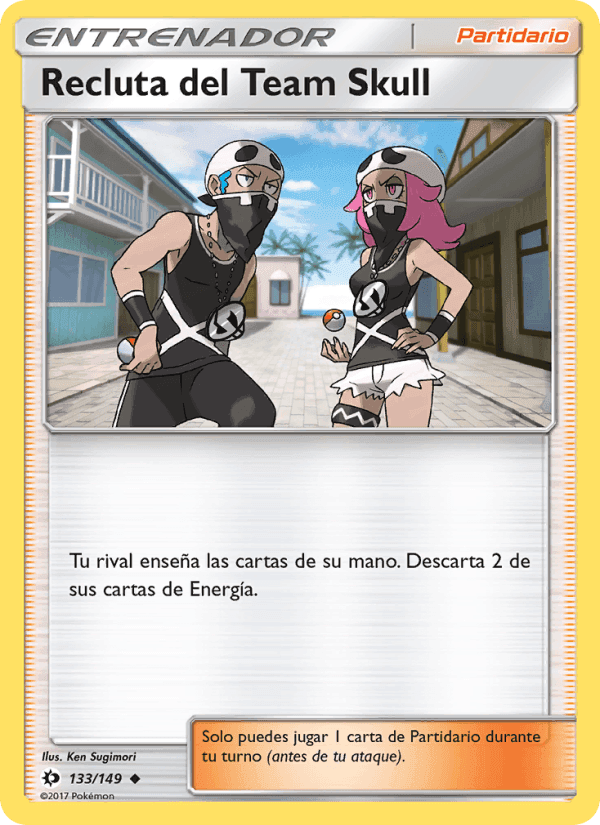 Recluta del Team Skull, card 133 from Sol y Luna