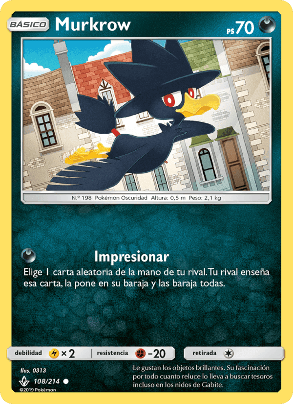 Murkrow, carta 108 de Vínculos Indestructibles