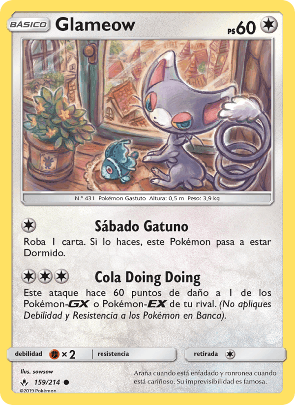 Glameow, carta 159 de Vínculos Indestructibles
