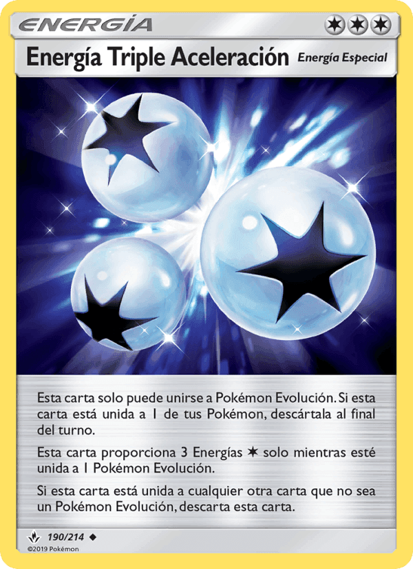 Energía Triple Aceleración, carta 190 di Vínculos Indestructibles