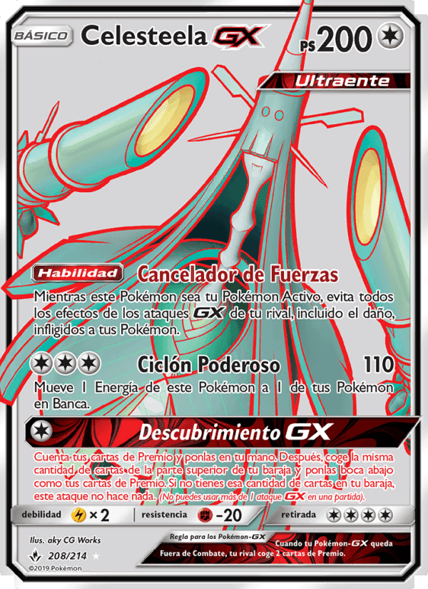 Celesteela GX, carta 208 de Vínculos Indestructibles