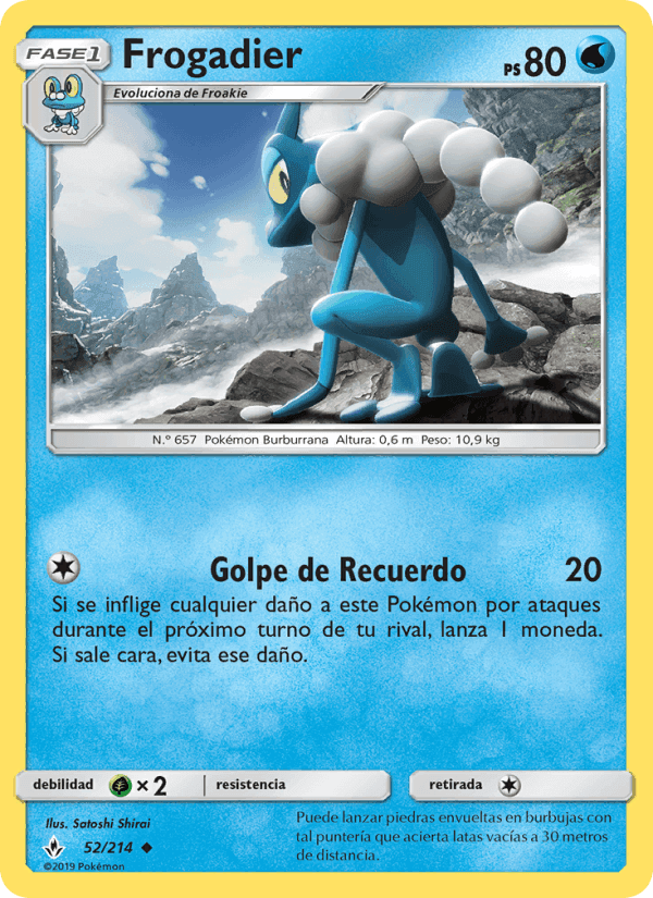 Frogadier, carta 52 de Vínculos Indestructibles