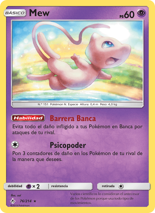 Mew, carta 76 de Vínculos Indestructibles