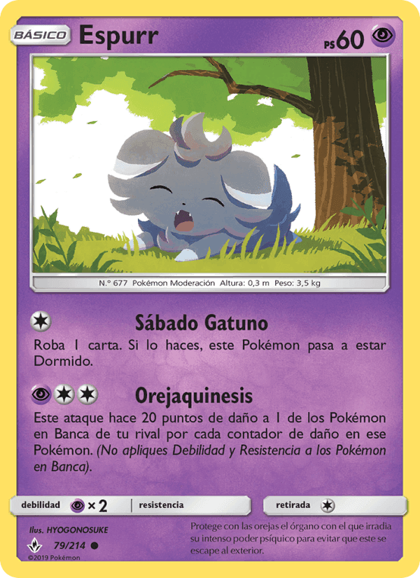 Espurr, card 79 from Vínculos Indestructibles
