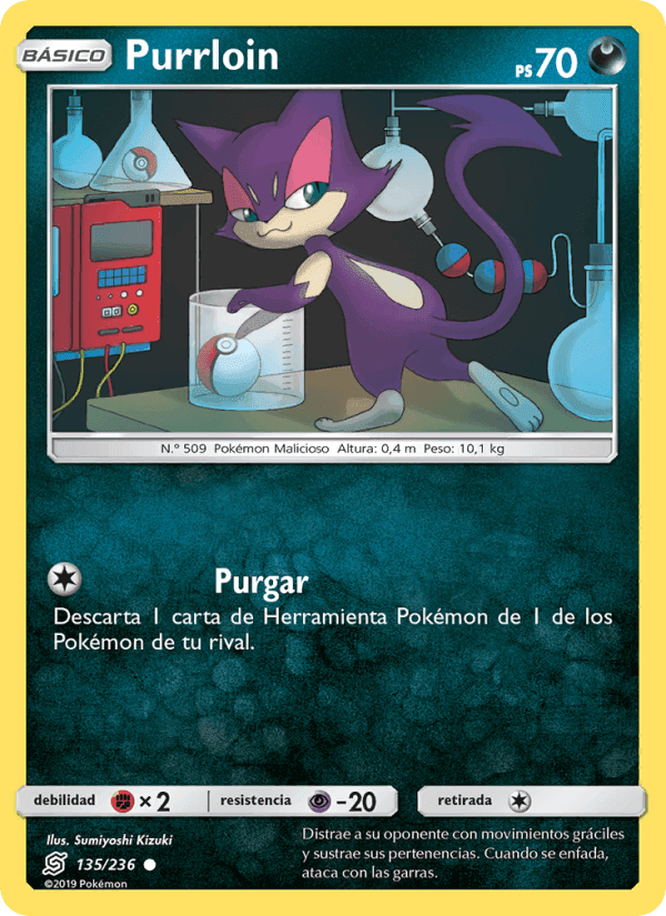 Purrloin, card 135 from Mentes Unidas