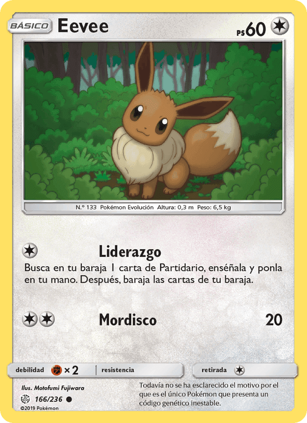 Eevee, carta 166 di Eclipse Cósmico