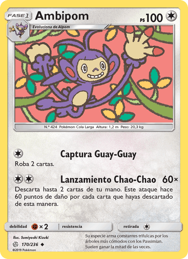 Ambipom, carta 170 de Eclipse Cósmico