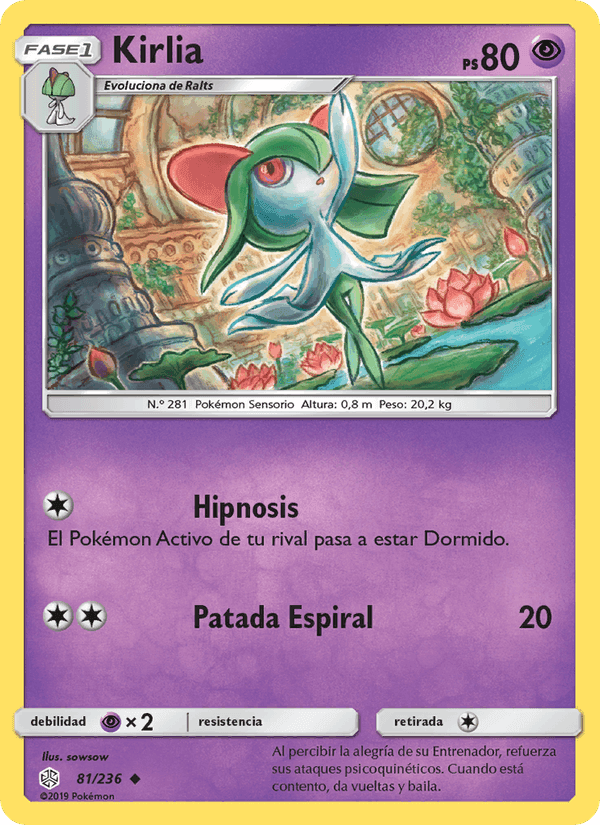Kirlia, carta 81 de Eclipse Cósmico