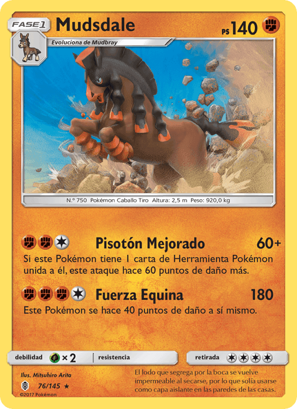 Mudsdale, card 76 from Albor de Guadianes