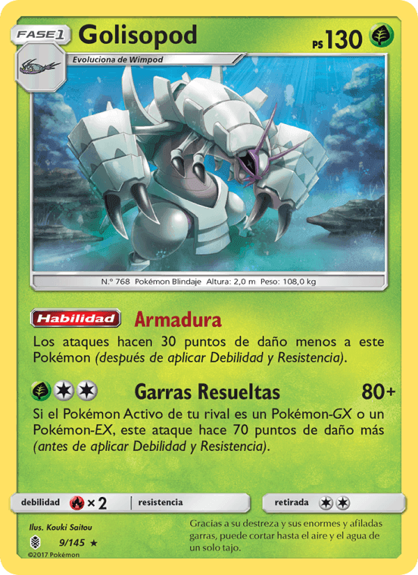 Golisopod, carta 9 de Albor de Guadianes