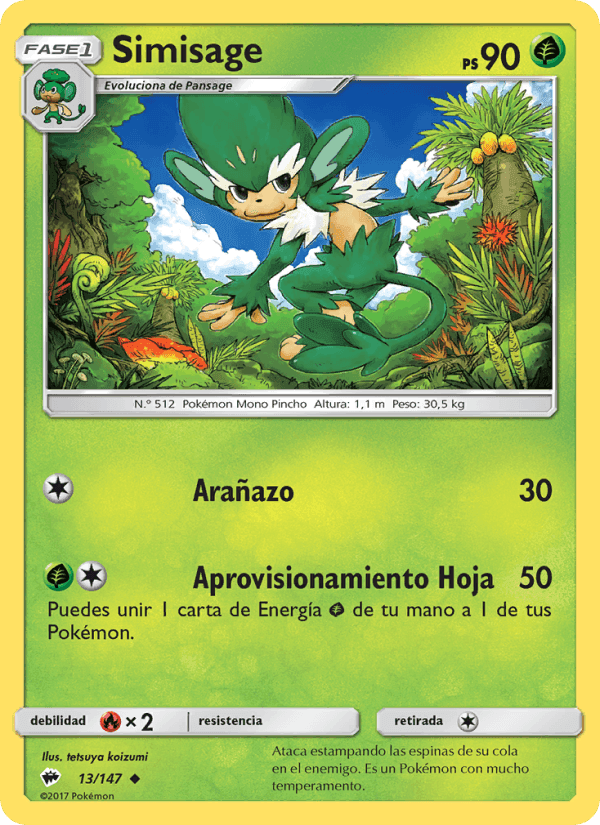 Simisage, carta 13 di Sombras Ardientes