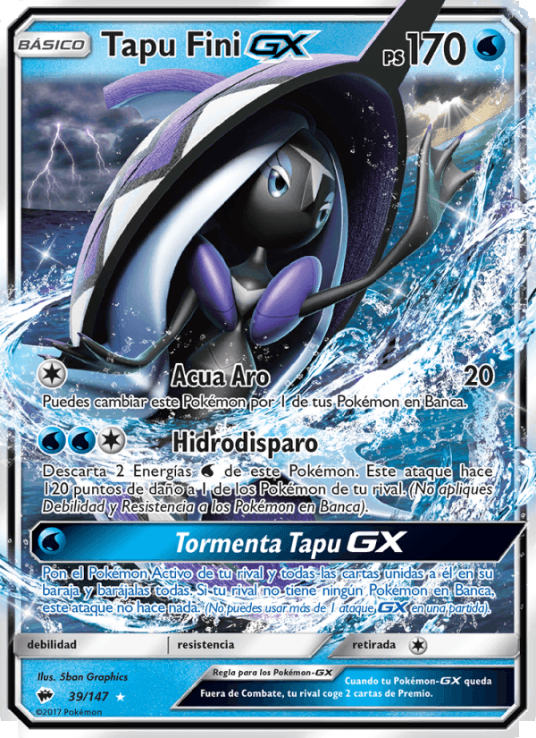 Tapu Fini GX, carta 39 di Sombras Ardientes