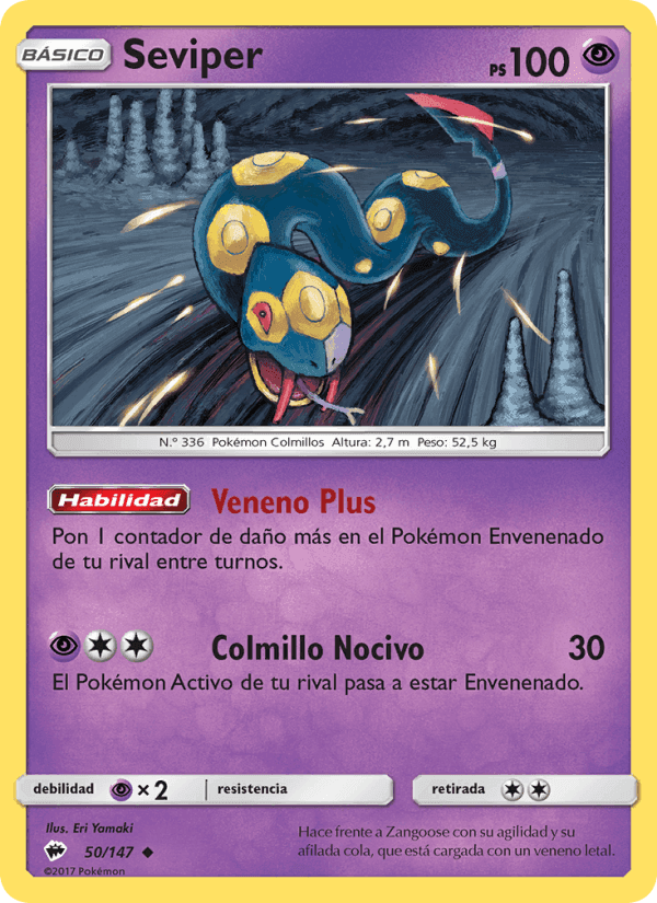 Seviper, carta 50 de Sombras Ardientes