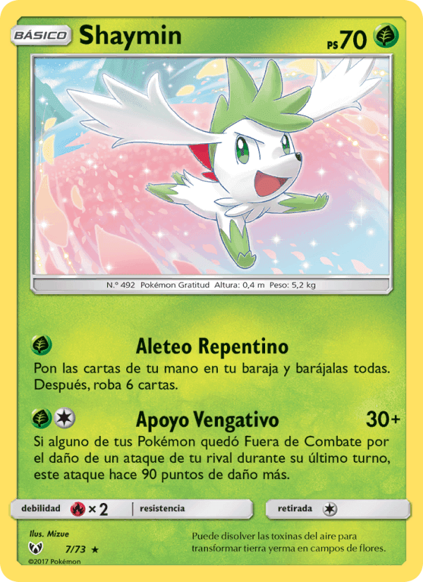 Shaymin, carta 7 di Leyendas Luminosas