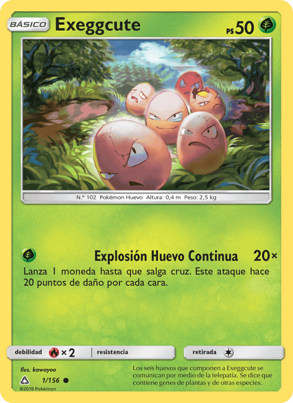Exeggcute, carta 1 de Ultraprisma