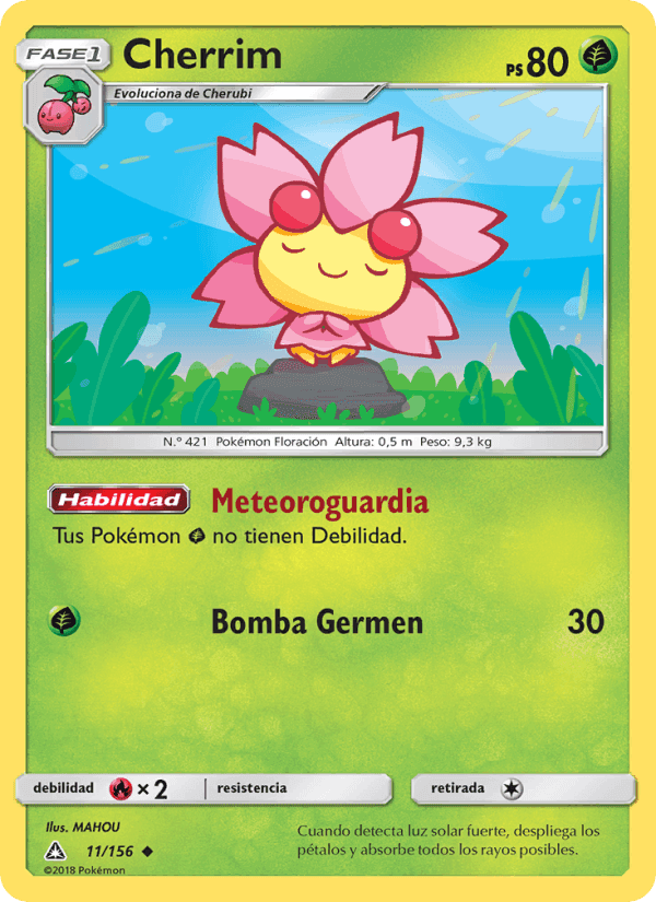 Cherrim, carta 11 de Ultraprisma