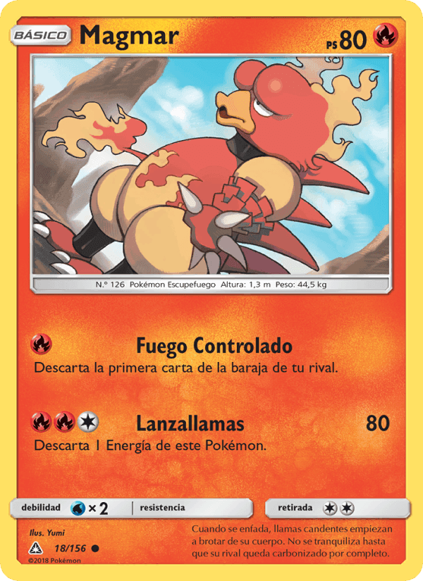 Magmar, carta 18 de Ultraprisma