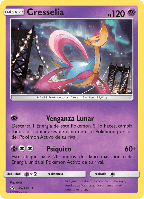 Cresselia, carta 59 de Ultraprisma