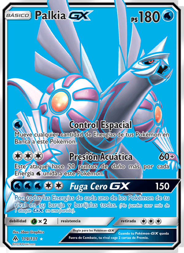 Palkia GX, carta 119 de Luz Prohibida