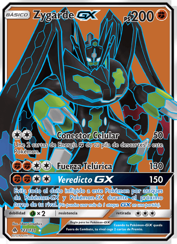Zygarde GX, carta 123 di Luz Prohibida