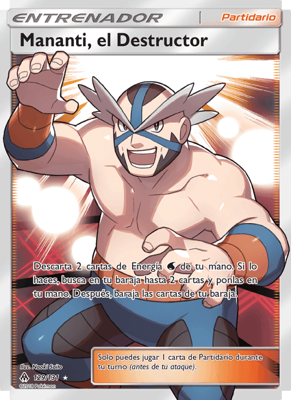 Mananti, el Destructor, card 129 from Luz Prohibida