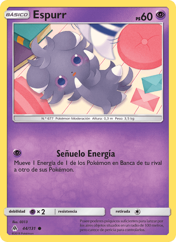 Espurr, carta 44 di Luz Prohibida