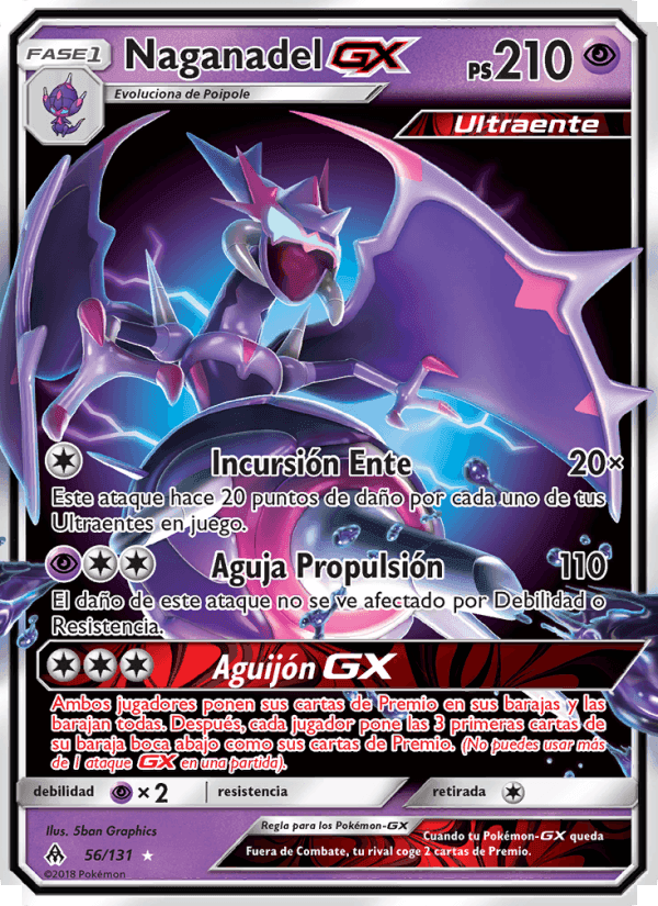Naganadel GX, carta 56 di Luz Prohibida