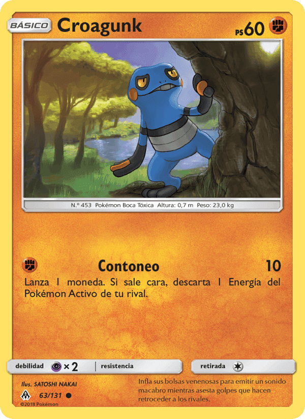 Croagunk, card 63 from Luz Prohibida