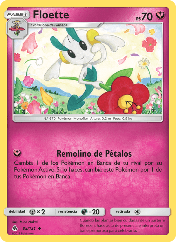 Floette, card 85 from Luz Prohibida