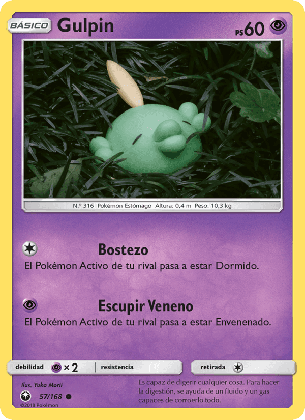 Gulpin, carta 57 de Tormenta Celestial