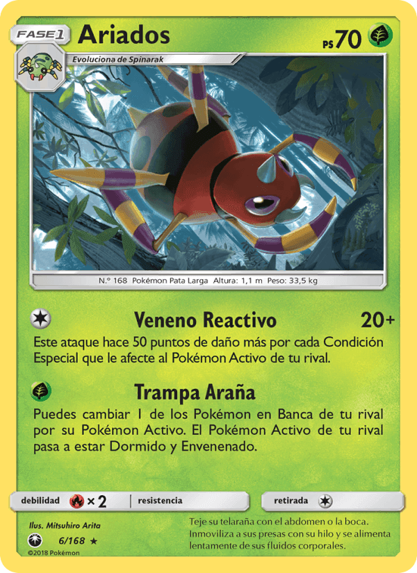 Ariados, carta 6 de Tormenta Celestial