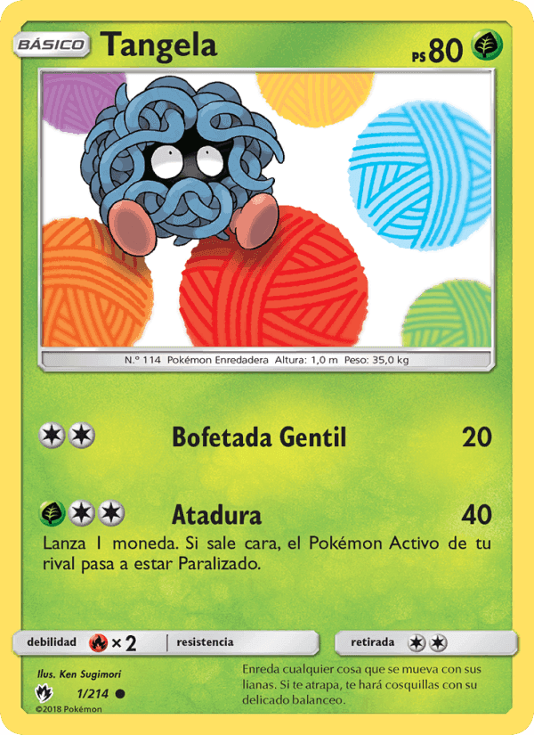 Tangela, carta 1 de Truenos Perdidos
