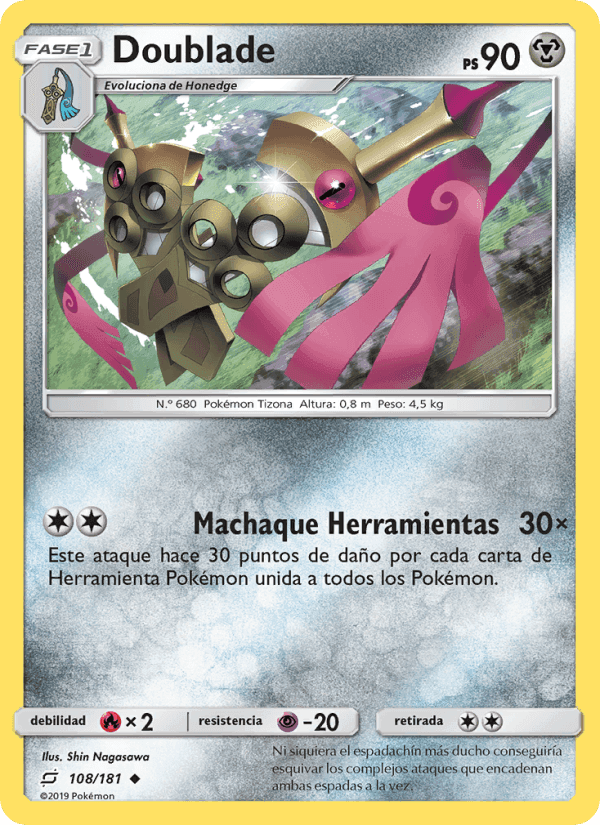 Doublade, card 108 from Union de Aliados