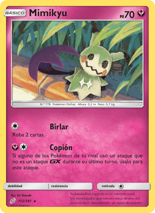 Mimikyu, carta 112 de Union de Aliados