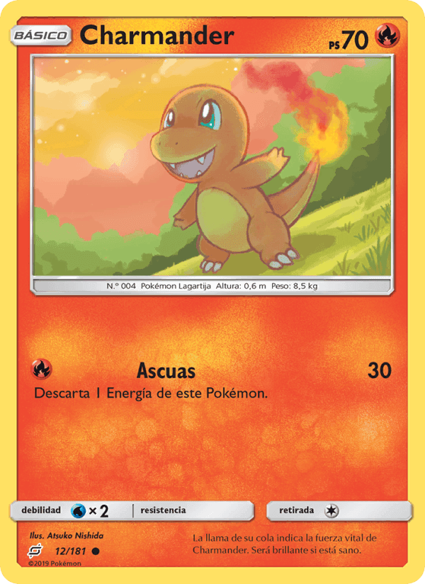 Charmander, carta 12 di Union de Aliados