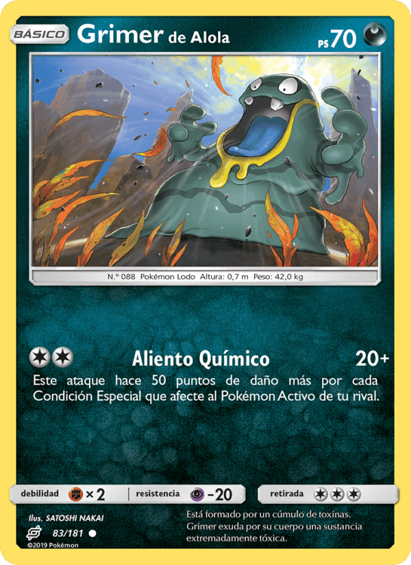 Grimer de Alola, card 83 from Union de Aliados