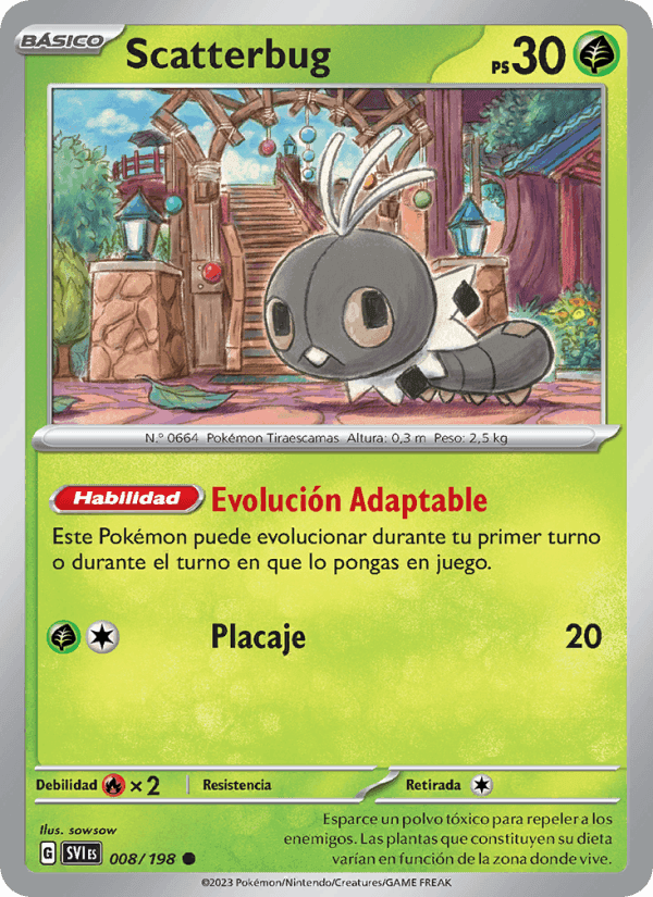 Scatterbug, carte 008 de Escarlata y Púrpura