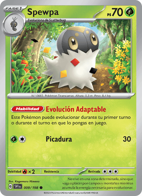 Spewpa, carta 009 di Escarlata y Púrpura