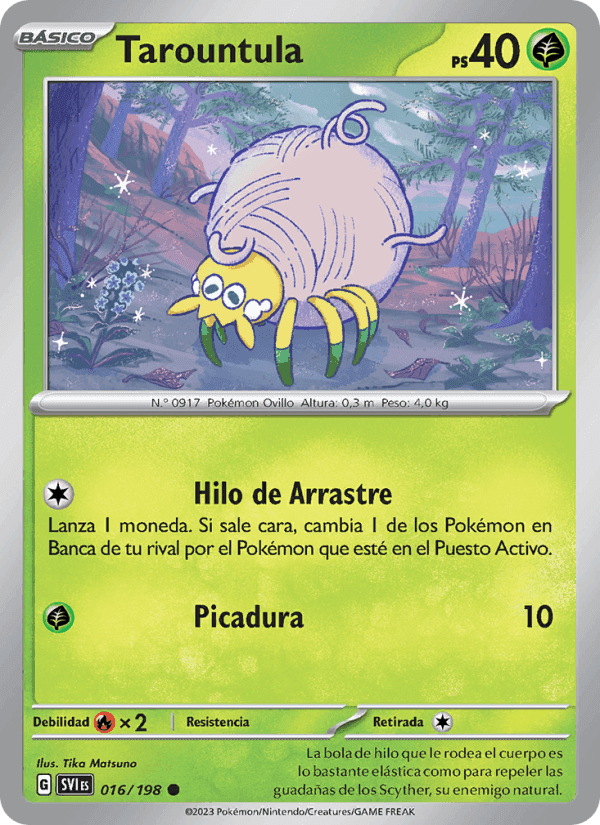 Tarountula, carte 016 de Escarlata y Púrpura