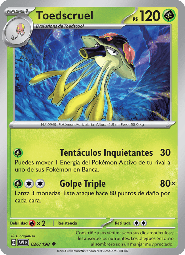 Toedscruel, carta 026 di Escarlata y Púrpura