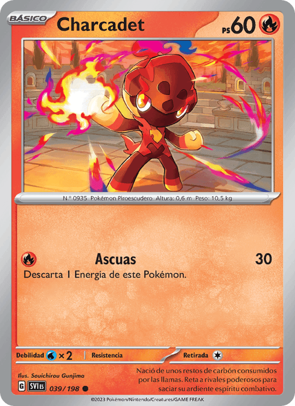 Charcadet, carta 039 de Escarlata y Púrpura