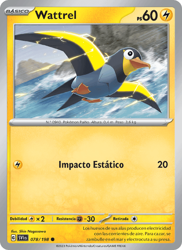 Wattrel, carte 078 de Escarlata y Púrpura
