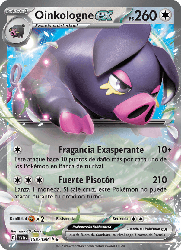 Oinkologne ex, carta 158 de Escarlata y Púrpura