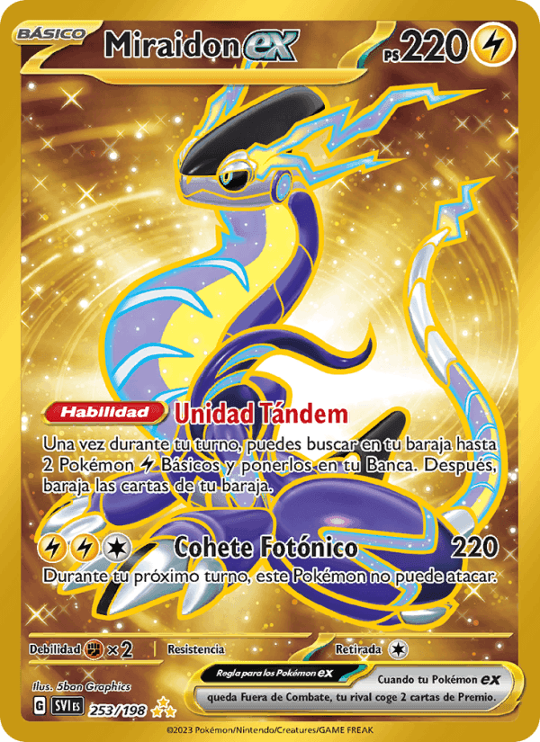 Miraidon ex, card 253 from Escarlata y Púrpura