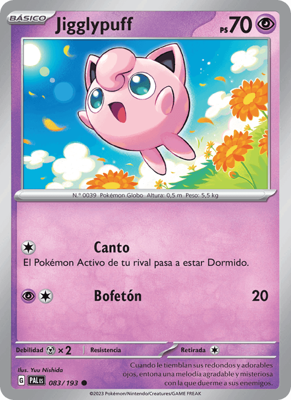 Jigglypuff, carta 083 de Evoluciones en Paldea