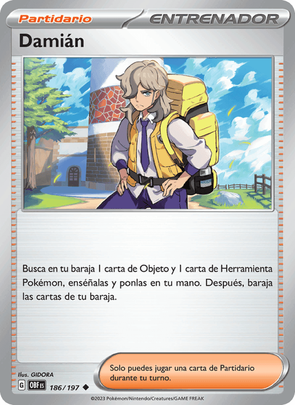 Damián, carta 186 de Llamas Obsidianas