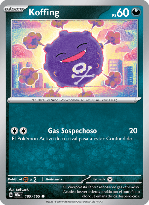 Koffing, card 109 from 151